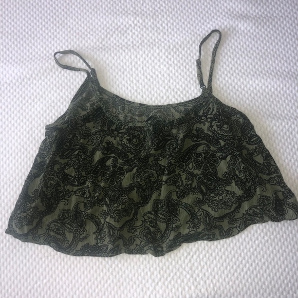Paisley Flowy Crop Top - Picture 3 of 3